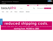 Tablet Screenshot of beautykink.com